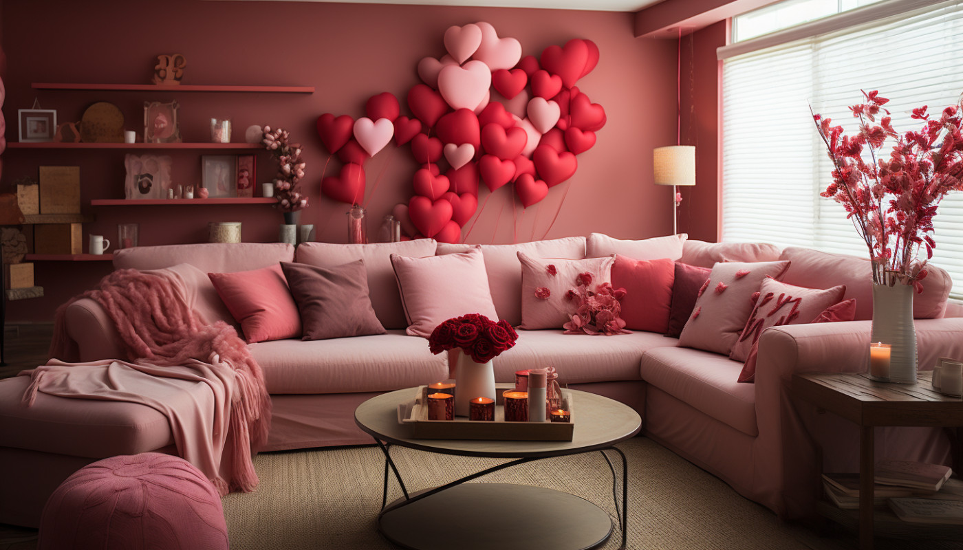 Quelques idées de décorations salons pour la fête de la Saint-Valentin